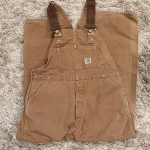 Carhartt Tan Bib Overalls